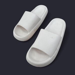 Women's White Slide Sandals